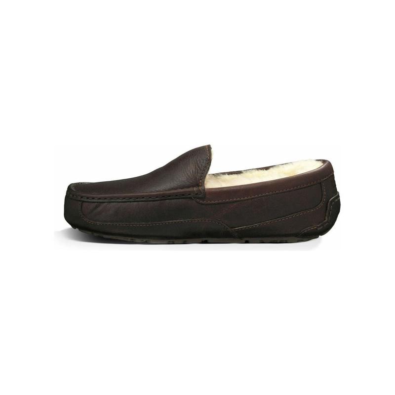 UGG Men's Ascot Leather Slipper in China Tea