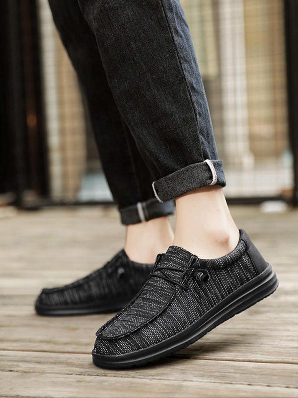 Men's Casual Breathable Comfortable Slip-on Loafers, Fashionable Round Toe Boat Shoes for Daily Wear, Lightweight Breathable Comfortable Shoes for Men