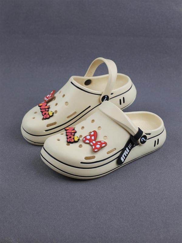 Women's Cute Cartoon Pattern Clogs, Casual Comfortable Breathable Non-slip Clogs, Fashionable Shoes for Indoor & Outdoor Wear