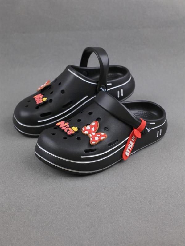 Women's Cute Cartoon Pattern Clogs, Casual Comfortable Breathable Non-slip Clogs, Fashionable Shoes for Indoor & Outdoor Wear