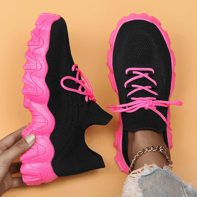 2025 Womens Ladies Walking Tennis Shoes Slip on Lightweight Casual Running Sneakers Soft Sole Comfortable Trainers running shoes knit sport sporty lace Women's Breathable athletic sneaker Sports Shoes Walking Shoes Training Footwear Runner