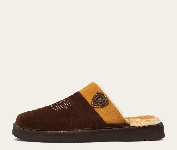 Ariat Men's Silversmith Square Toe Slipper Chocolate