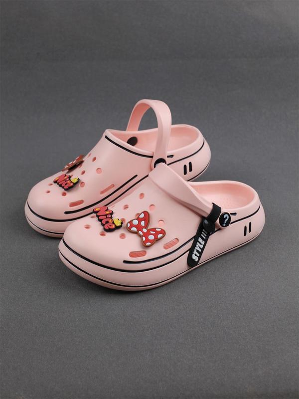 Women's Cute Cartoon Pattern Clogs, Casual Comfortable Breathable Non-slip Clogs, Fashionable Shoes for Indoor & Outdoor Wear