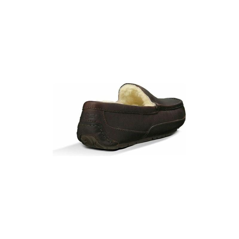 UGG Men's Ascot Leather Slipper in China Tea