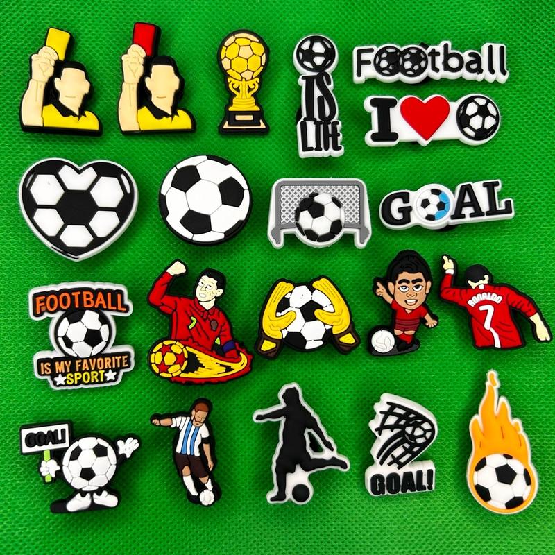 Soccer Croc  Decor Charms Collection Footwear Shoe crocs jibbitz cute cartoon