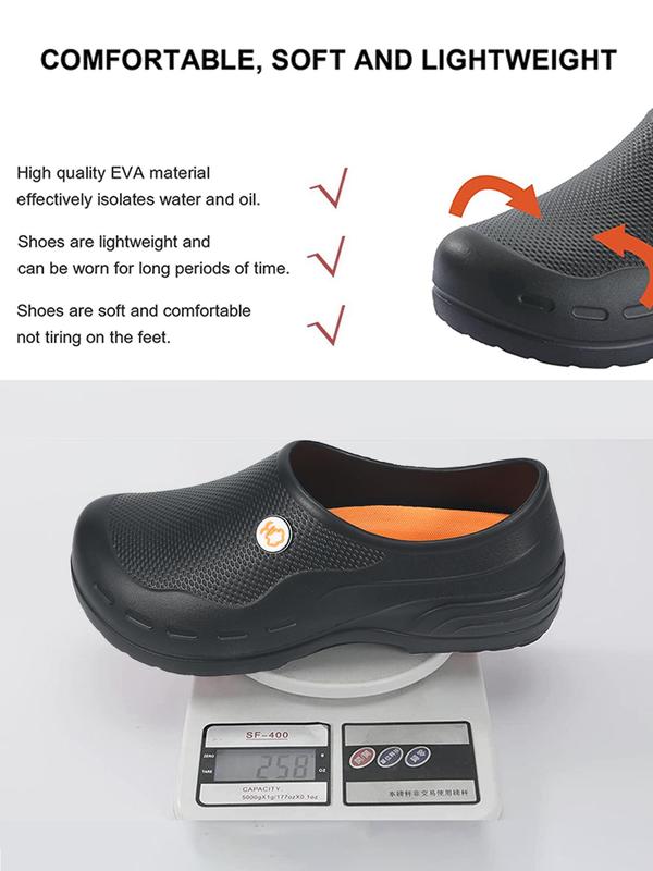 Men's Kitchen Working Shoes, Casual Non-slip Waterproof Chef Shoes, Lightweight Breathable Comfortable Working Shoes for Men for Daily Worker, Footwear Walking Shoes