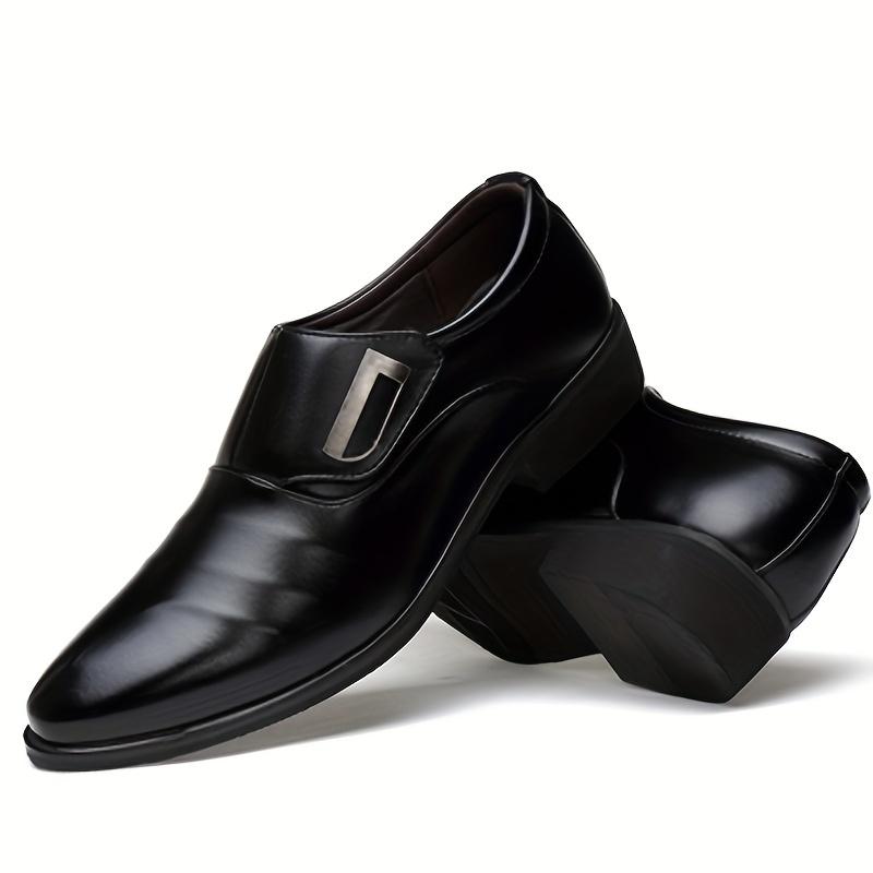 Men's PU Leather Loafers, Non-Slip Business Work Shoes