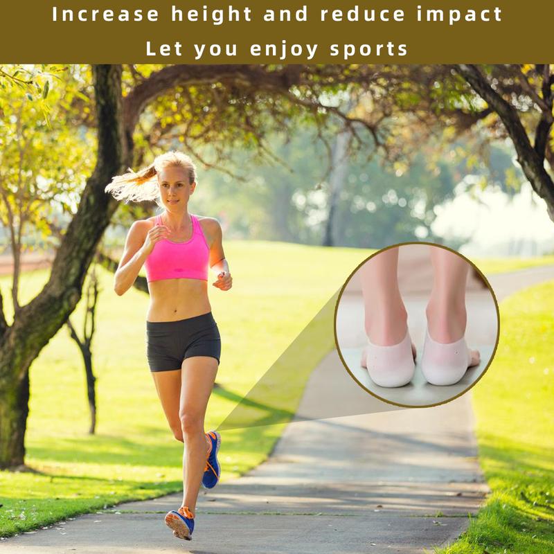 silicone heel protectors Invisible Inner Insole Height Increase Insoles 2.5cm Height Invisible Shoe Lifts Arch Inserts Footwear Comfort