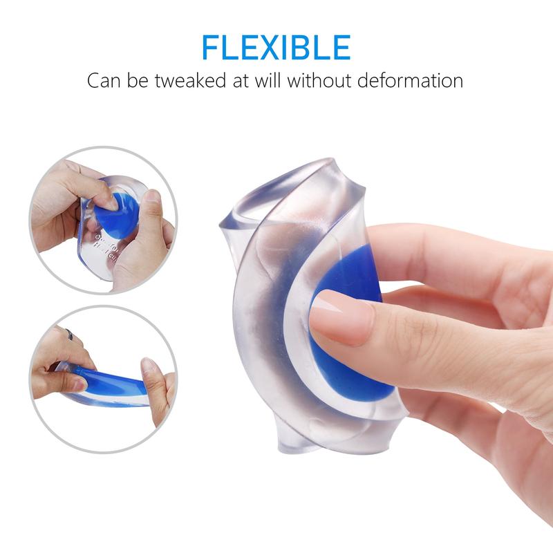 Gel Heel Cups Gel Heel Inserts Plantar Fasciitis Inserts Heel Gel Pads for Bone Spur & Achilles Pain Footwear Shoe(3 pairs) Insoles Comfort