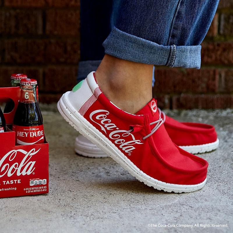 HEYDUDE X Coca-Cola - Mens Comfortable Slip on Shoes