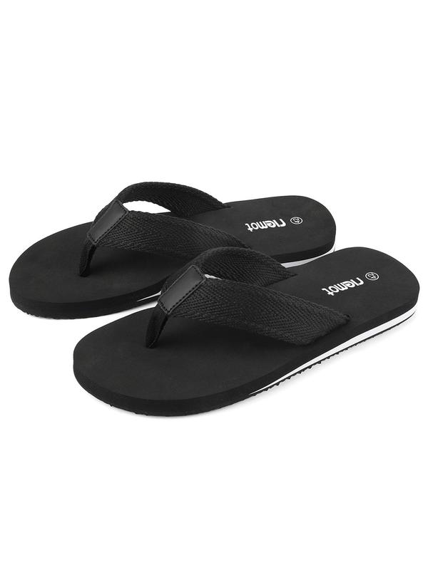 Men's Minimalist Plain Flip Flops, Casual Comfortable Flip Flops for Outdoor Beach, Non-slip Flip Flops, Summer Outdoor Beach Shoes for Daily Wear