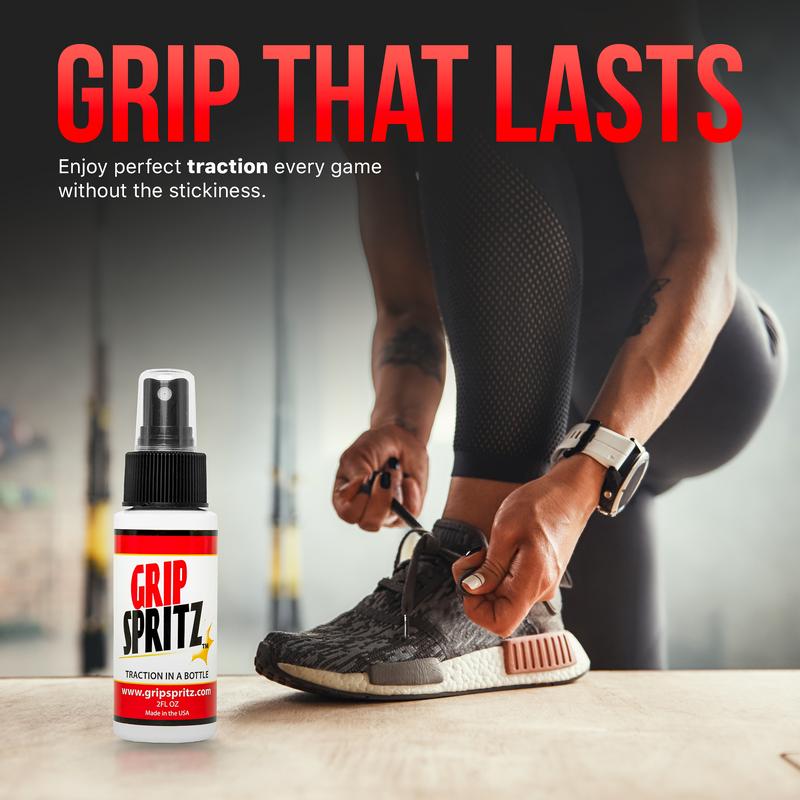 Grip Spritz - Basketball and Volleyball Shoe Grip Spray - Single Season Bottle - Game Long Shoe Traction in All Your Games and Practices