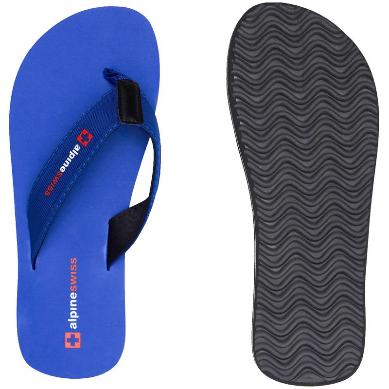 Alpine Swiss Mens Flip Flops Beach Sandals Lightweight EVA Sole Comfort Thongs