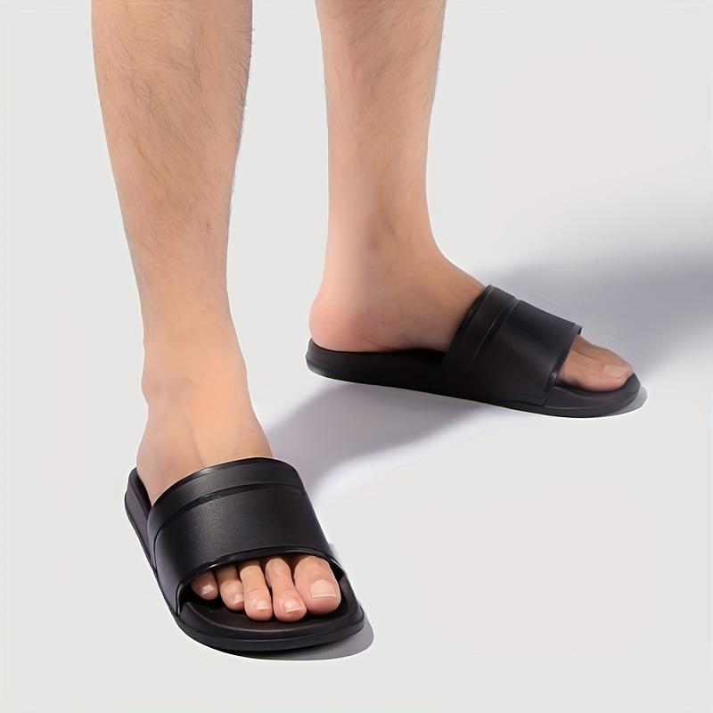 2025 Hot Summer Sandals, Men's Fashion Trend, Indoor and Outdoor Slippers, Home Leisure, Non-Slip, Mute Solid Color Flip Flops