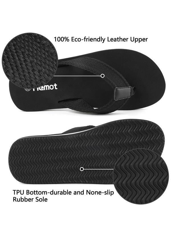 Men's Minimalist Plain Flip Flops, Casual Comfortable Flip Flops for Outdoor Beach, Non-slip Flip Flops, Summer Outdoor Beach Shoes for Daily Wear