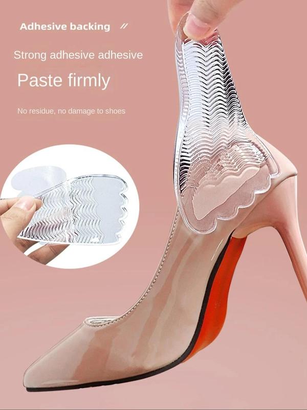 Women's Fashionable Plain Color Toe Guards, Anti-slip Insoles for High Heels, Elegant Shoes Accessories for Women & Girls