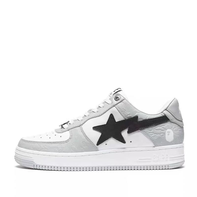 A-BATHIN.G-AP.E. fashion New style patent leather fashionable board shoes, low top sports shoes for both men and women