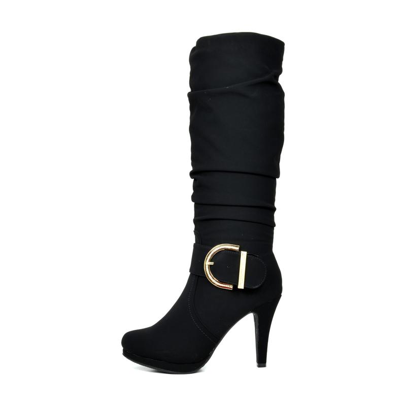 Dream Pairs Women's Winter High Heel Knee High Boots