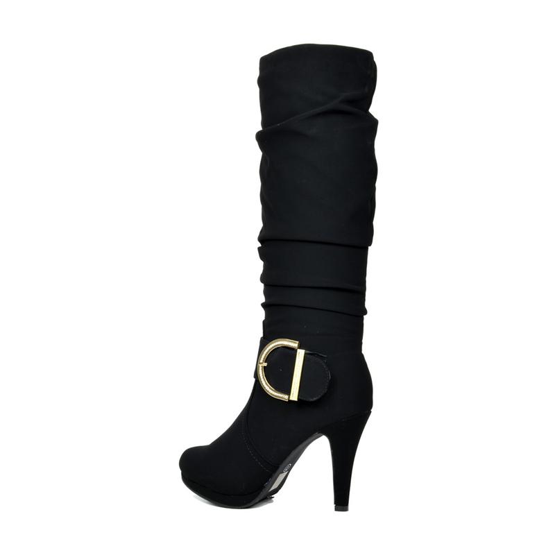 Dream Pairs Women's Winter High Heel Knee High Boots