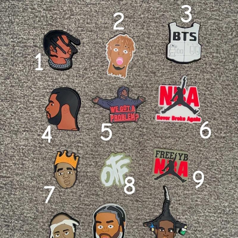 Rapper Croc Charms - Shoe Accessories for Footwear drake otf youngboy Tupac juicewrld