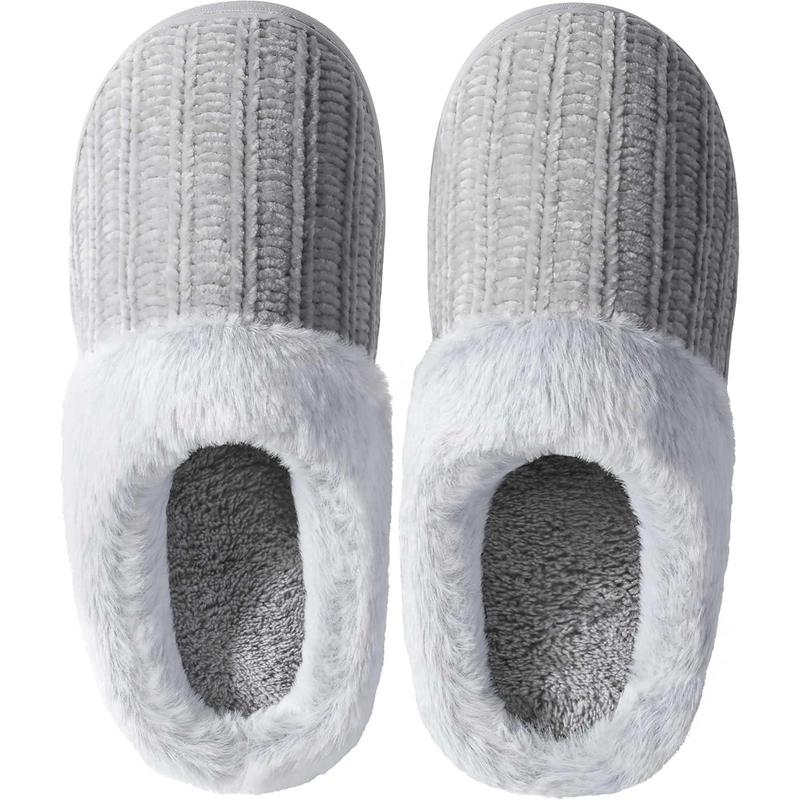 Slippers for Women Memory Foam Fuzzy House Slippers Bedroom Non-slip Warm Fluffy Plush Womens Slippers