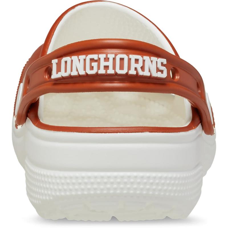 Crocs Unisex Adult Texas Longhorns Classic Clogs, Collegiate Football Fan Gear