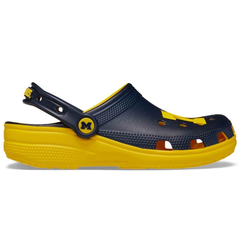 Crocs Unisex Adult Michigan Wolverines Classic Clogs, Collegiate Football Fan Gear