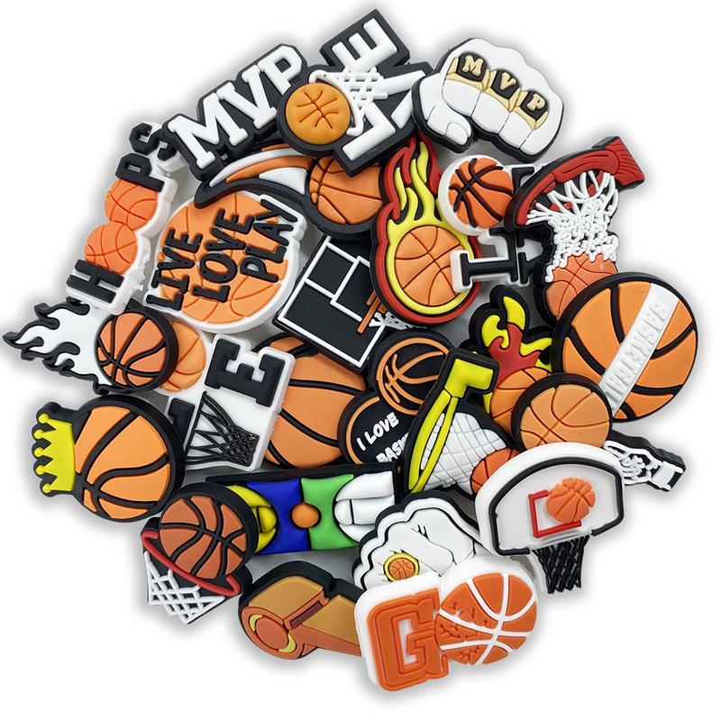 25PCS Basketball Shoe Charms PVC Charms for Shoes Decoration Charms