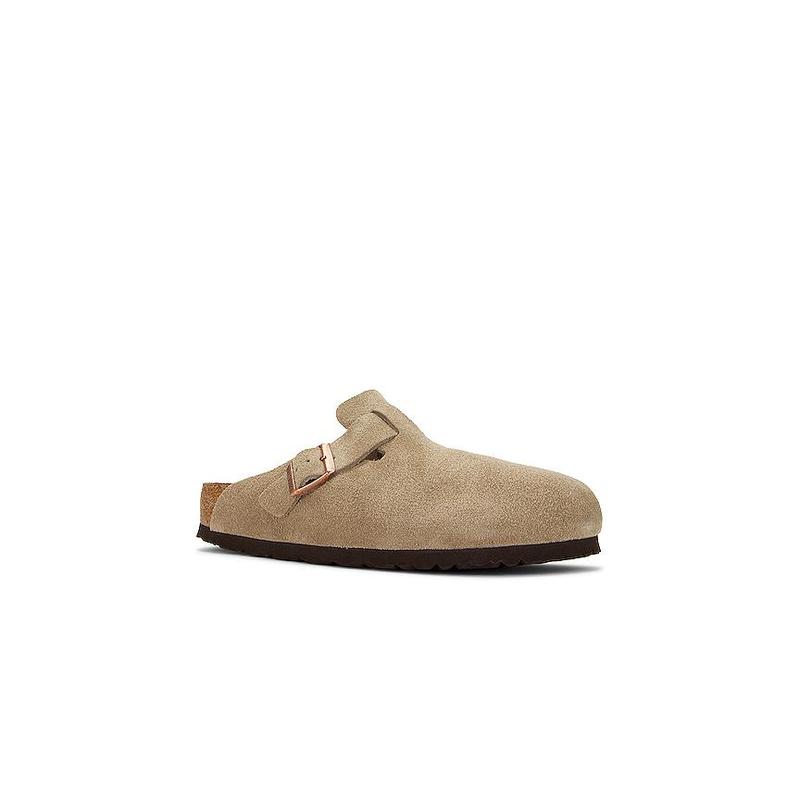 BIRKENSTOCK Boston Soft Footbed in Taupe