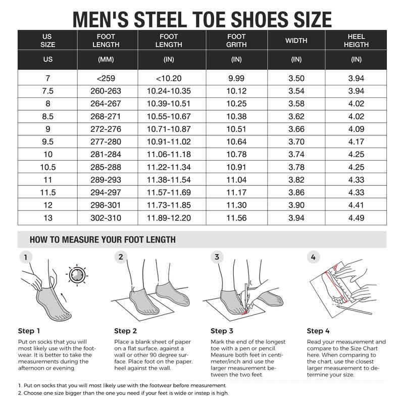 Steel Toe Shoes for Men Women, Breathable Work Shoes, Air Cushion Support, Slip Resistant and Puncture Proof Indestructible Shoes, EH Protection, Safety Shoes for Construction, Industrial Footwear Boy Lace up Comfort Walking Shoes