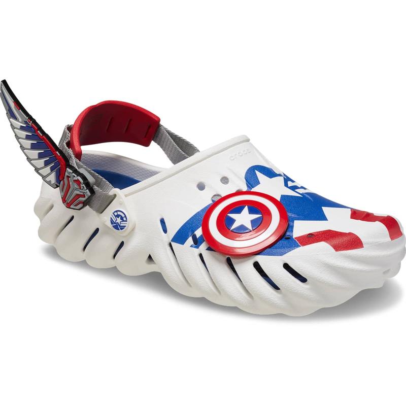 Crocs Unisex Adult Marvel Captain America Echo Clogs with Jibbitz Shoe Charms