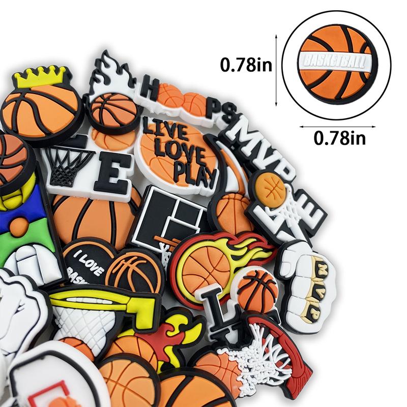 25PCS Basketball Shoe Charms PVC Charms for Shoes Decoration Charms