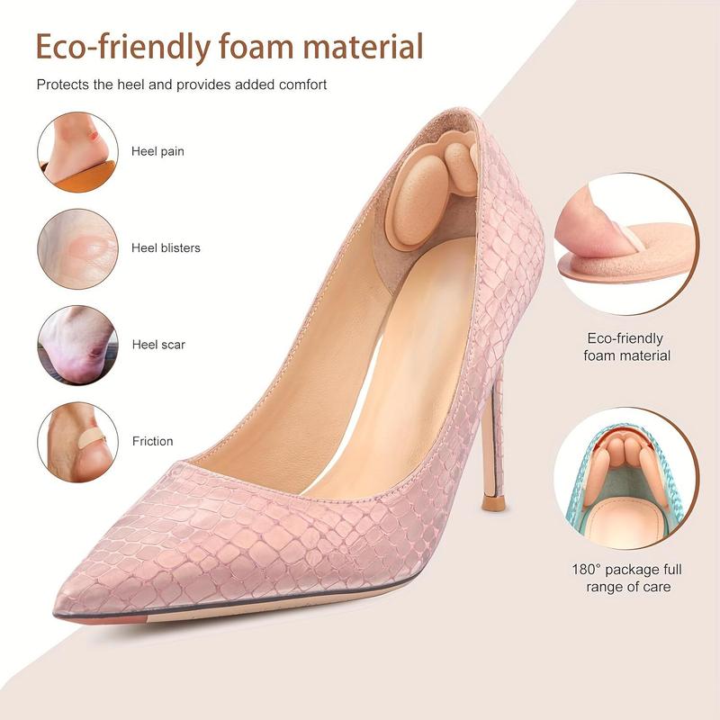 Heel Pads for Shoes Too Big, 10 Pairs Shoe Inserts for Loose Shoes, Heel Grips Protectors for Blisters Pain, Filler Make Shoes Fit Tighter, Comfort Insoles