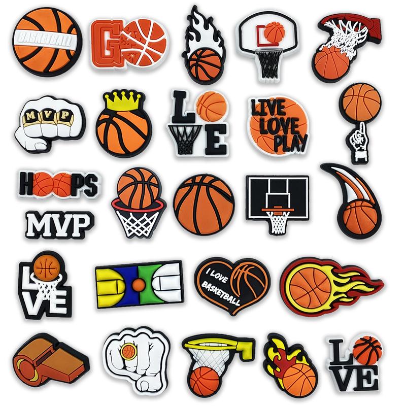 25PCS Basketball Shoe Charms PVC Charms for Shoes Decoration Charms