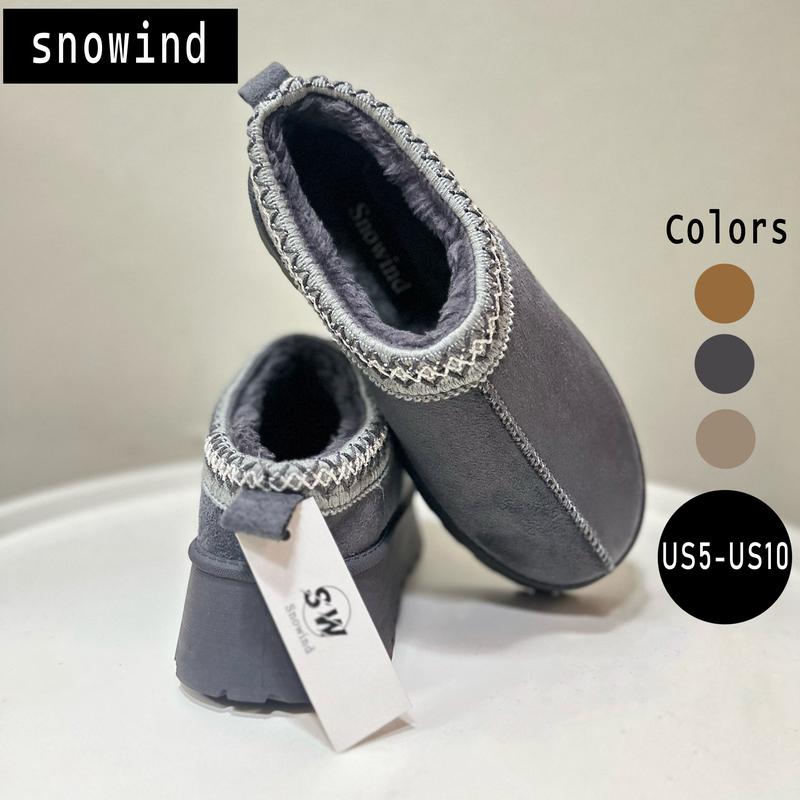 Women's Snow boots multi-purpose texture decoration Rubber hot sliders for walking Shoes Comfortable warm boots slippers Girl Footwear Girl Footwear