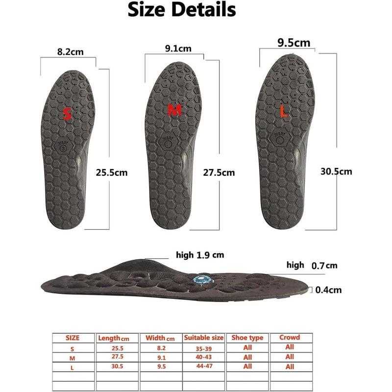 Comfortable Insoles, Acupressure Insoles, Orthotic Massage Insoles, Acupoint Massage Insoles for Women Men