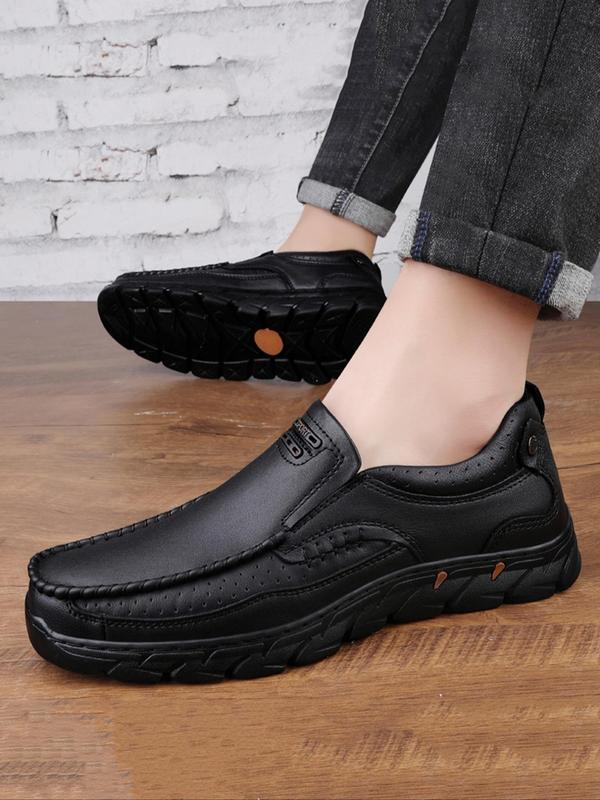 Men's Casual Solid Color Slip on Dress Shoes, Business Style Soft Sole Non-slip Loafers for Daily Wear, Fashion Shoes for Party, Daily Clothing Decor