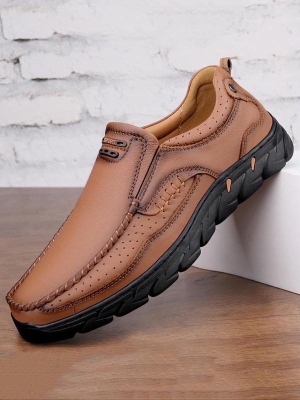 Men's Casual Solid Color Slip on Dress Shoes, Business Style Soft Sole Non-slip Loafers for Daily Wear, Fashion Shoes for Party, Daily Clothing Decor