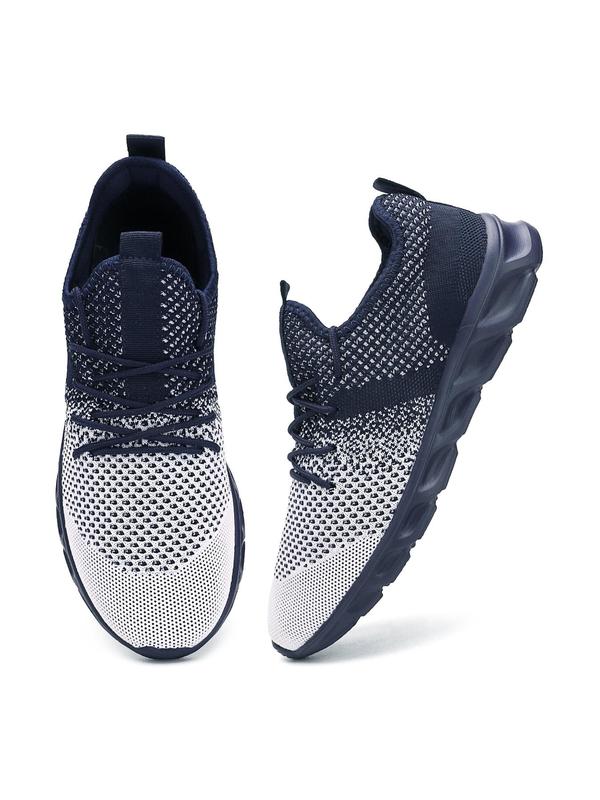 Men's Fashionable Breathable Lightweight Mesh Sneakers, 2024 New Style Casual Comfortable Running Sports Shoes, Male All-match Round Toe Shoes for Daily Wear