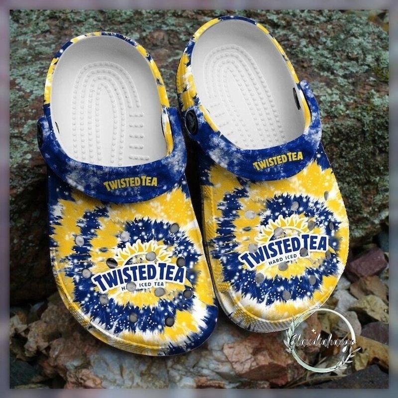 [C15] Twisted Tea Tie Dye Clogs Camping Fishing, Beer Lover Slippers for Men and Women