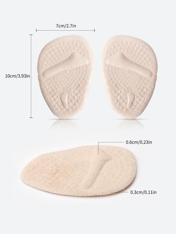 Women's 1 Pair Oval Shaped Thick Foot Protector, Anti-Slip Sole Insoles for High Heels Shoes