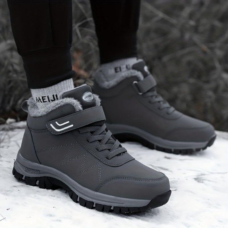 Men's Insulated Waterproof Winter Snow Boots Warm Outdoor Boots for Cold Weather