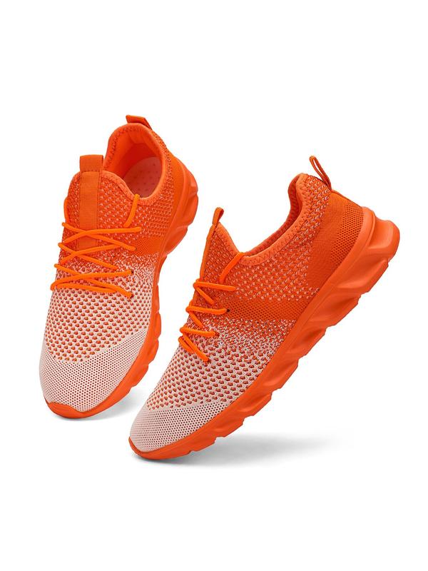 Men's Fashionable Breathable Lightweight Mesh Sneakers, 2024 New Style Casual Comfortable Running Sports Shoes, Male All-match Round Toe Shoes for Daily Wear