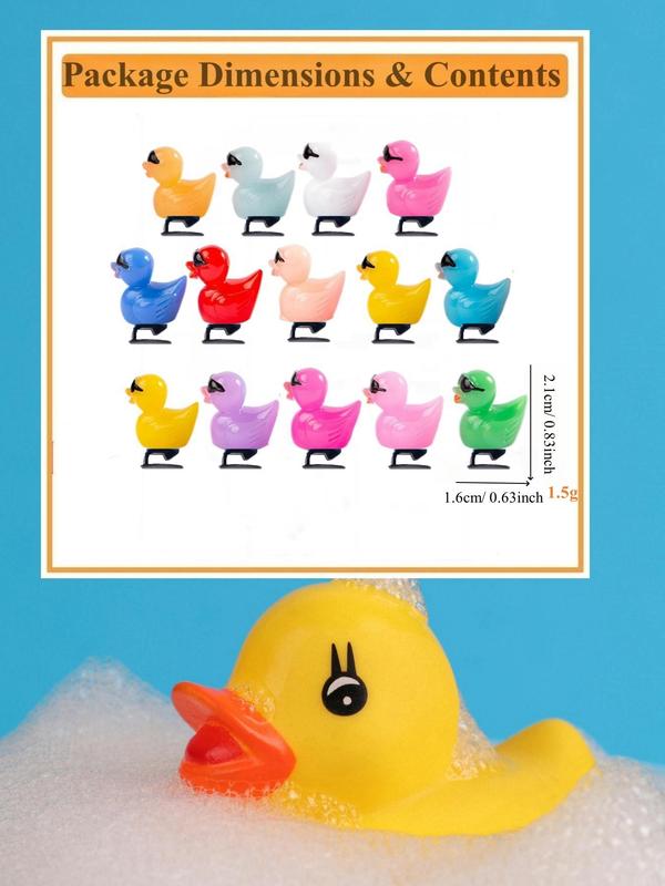 Cute Cartoon Duck with Sunglasses Decor Shoes Decoration (14pcs), Unisex Fashionable Shoes Decorations for Clogs, Creative Shoes Accessories for Adult & Kids