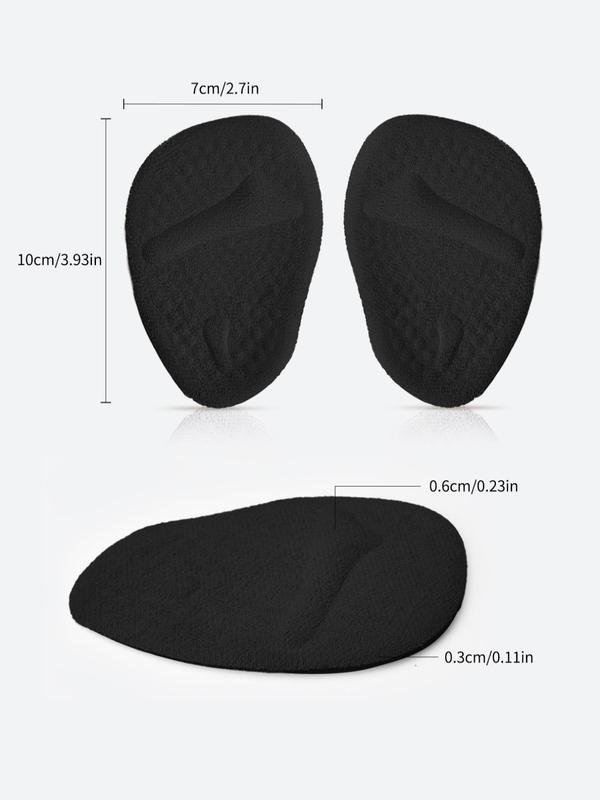 Women's 1 Pair Oval Shaped Thick Foot Protector, Anti-Slip Sole Insoles for High Heels Shoes