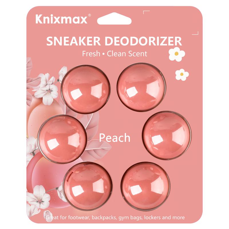 Knixmax Sneaker Deodorizer Balls, Shoe Odor Eaters Deodorant Ball for Gym Bag Locker Closet Car, Long Lasting Odor Eliminator Air Fresheners With Essential Oil