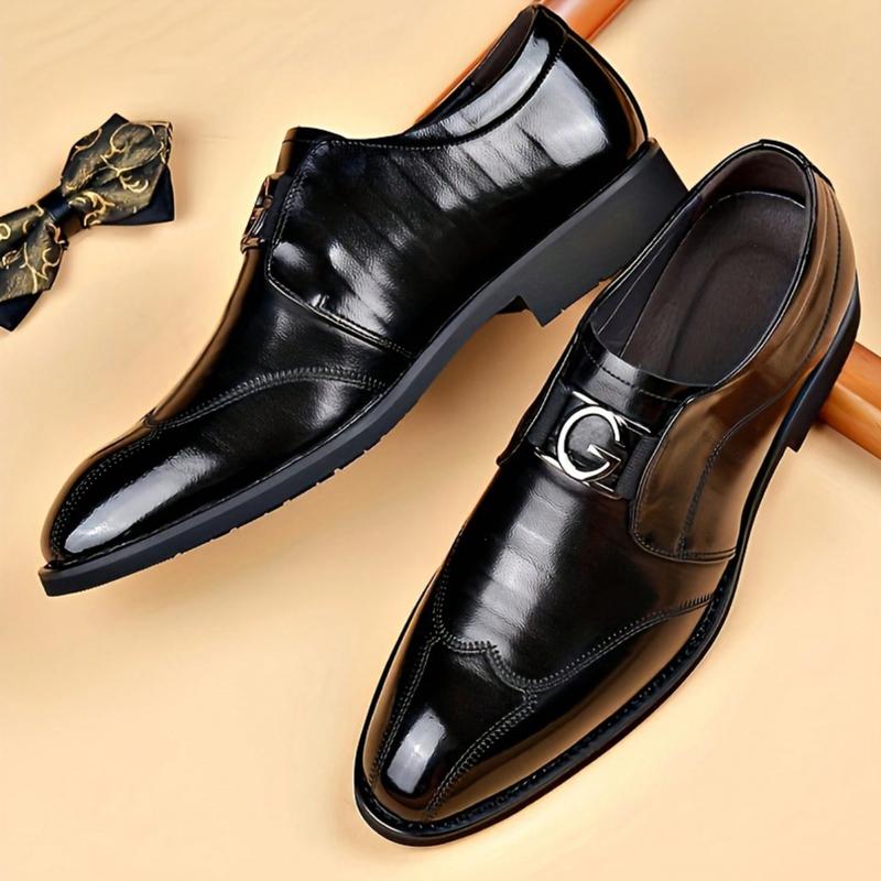 Stylish Slip-On Oxford Dress Shoes For Men - Perfect For Formal, Casual, Business, Weddings & Work - Lace-Up Design - Classic & Contemporary.