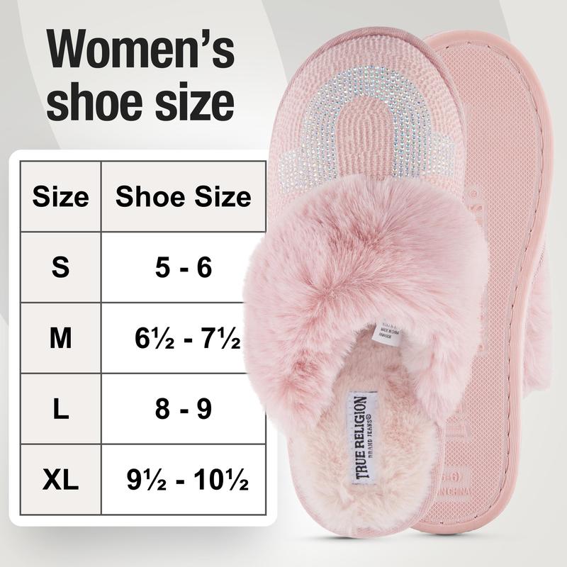 True Religion Slippers for Women Gifts for Women Cozy House Slippers for Woman