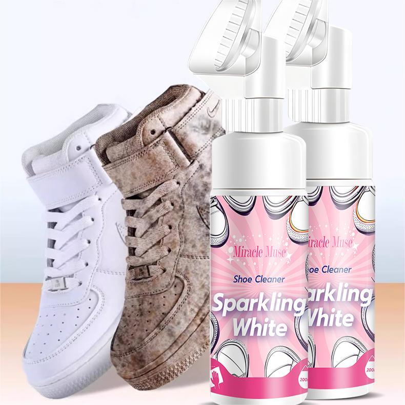 Miracle Muse Shoe Cleaner Kit, White Sneaker Cleaner, Water-Free Foam Sneaker Cleaner, White Shoe, Suede, Boot, Canvas, PU, Fabric, etc Eco-Friendly Sneaker Cleaning Set.