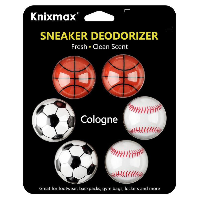 Knixmax Sneaker Deodorizer Balls, Shoe Odor Eaters Deodorant Ball for Gym Bag Locker Closet Car, Long Lasting Odor Eliminator Air Fresheners With Essential Oil